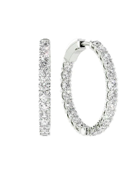 14k White Gold 30.0mm Eternity , 4.2Tcw  18k White Gold 30.0mm Eternity , 4.2Tcw 