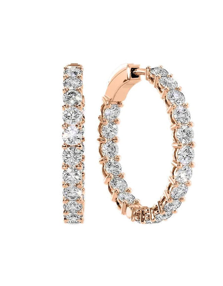 14k Rose Gold 30.0mm Eternity , 6.12Tcw  18k Rose Gold 30.0mm Eternity , 6.12Tcw 