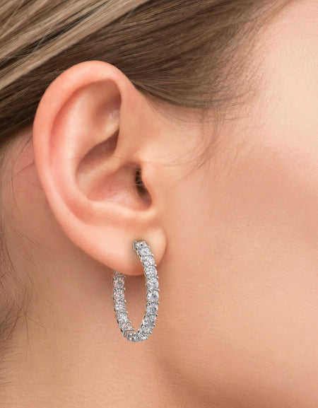 14k White Gold 30.0mm Eternity , 6.12Tcw  18k White Gold 30.0mm Eternity , 6.12Tcw 