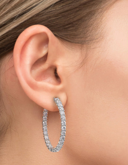 14k White Gold 40.0mm Eternity , 9.18Tcw  18k White Gold 40.0mm Eternity , 9.18Tcw 