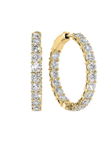 14k Yellow Gold 30.0mm Eternity , 6.12Tcw  18k Yellow Gold 30.0mm Eternity , 6.12Tcw 