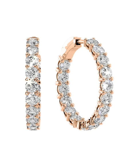 14k Rose Gold 30.0mm Eternity , 8Tcw  18k Rose Gold 30.0mm Eternity , 8Tcw 