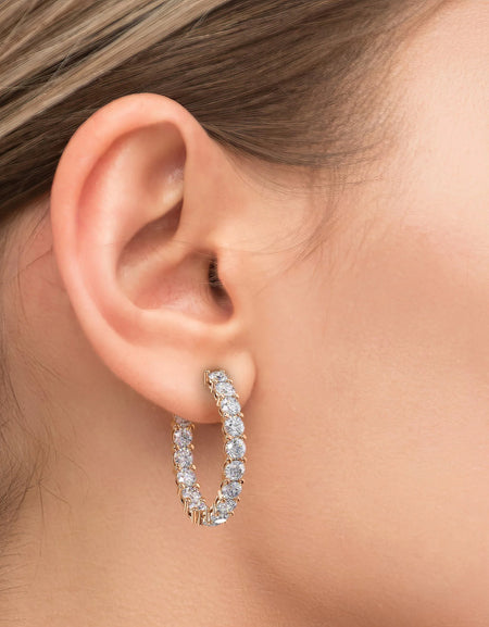 14k Rose Gold 30.0mm Eternity , 8Tcw  18k Rose Gold 30.0mm Eternity , 8Tcw 