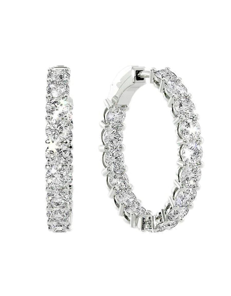 14k White Gold 30.0mm Eternity , 8Tcw  18k White Gold 30.0mm Eternity , 8Tcw 