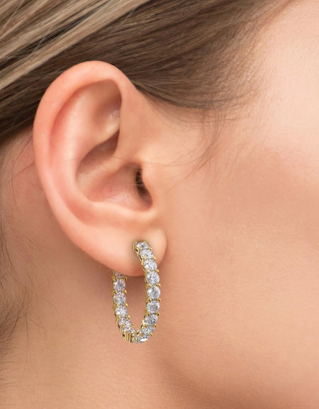 14k Yellow Gold 30.0mm Eternity , 8Tcw  18k Yellow Gold 30.0mm Eternity , 8Tcw 