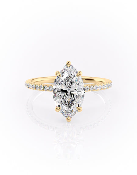 The Pave Nelly 2ct YG MQ