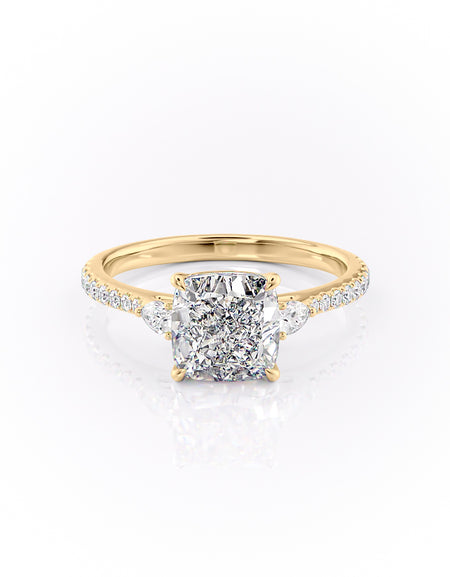 The Pave Pears Liv 2ct YG CU