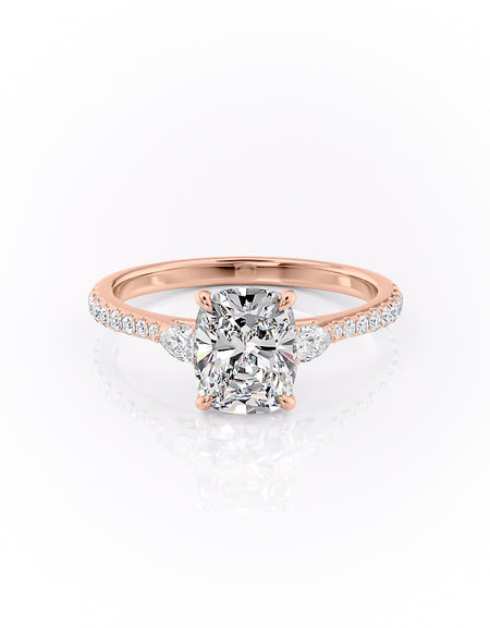 The Pave Pears Liv 2ct RG ECU