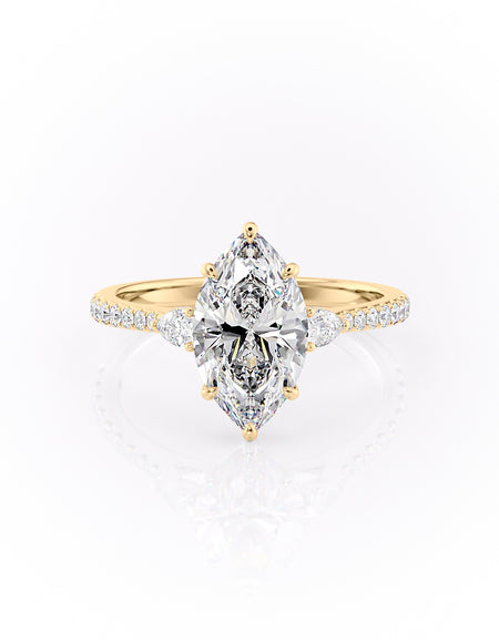 The Pave Pears Liv 2ct YG MQ