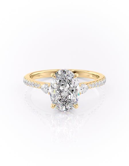 The Pave Pears Liv 2ct YG OV