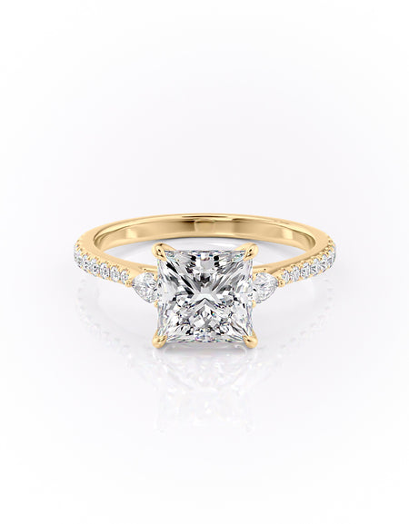 The Pave Pears Liv 2ct YG PR