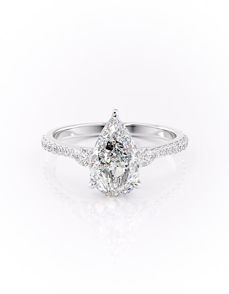 The Pave Pears Liv 2ct WG PS