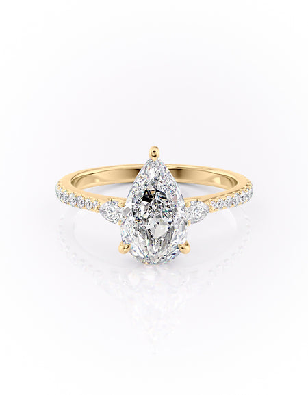 The Pave Pears Liv 2ct YG PS