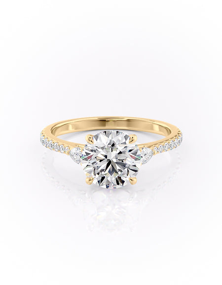 The Pave Pears Liv 2ct YG R