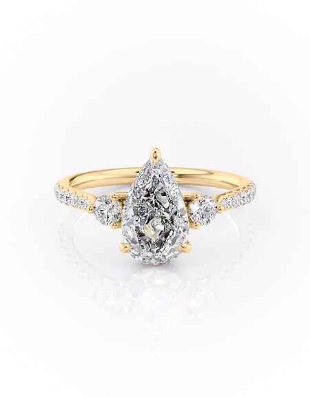 The Pave Lia 2ct YG PS