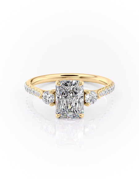 The Pave Lia 2ct YG RAD