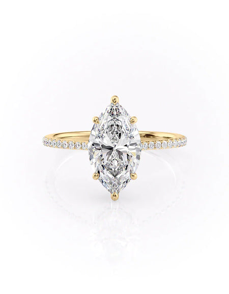 Marquise Yellow Gold 14K The Pave Maia, Marquise Yellow Gold 18K The Pave Maia