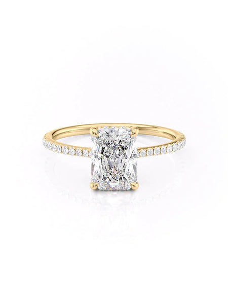 Radiant Yellow Gold 14K The Pave Maia, Radiant Yellow Gold 18K The Pave Maia