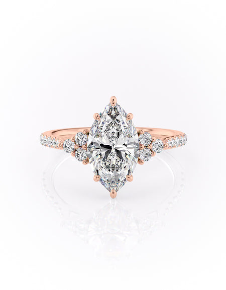 The Pave Scarlett 2ct RG MQ