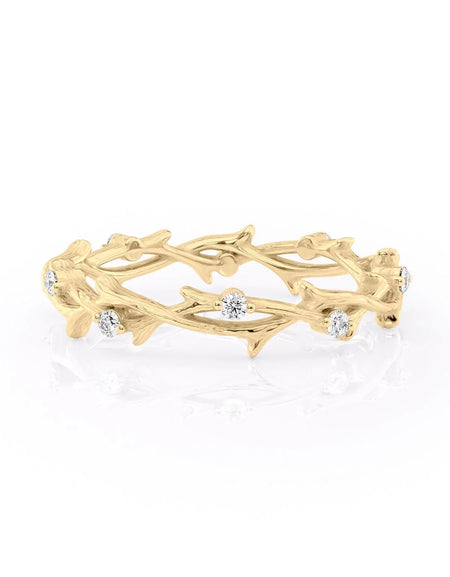 The Textured Eternity Twig ct YG 