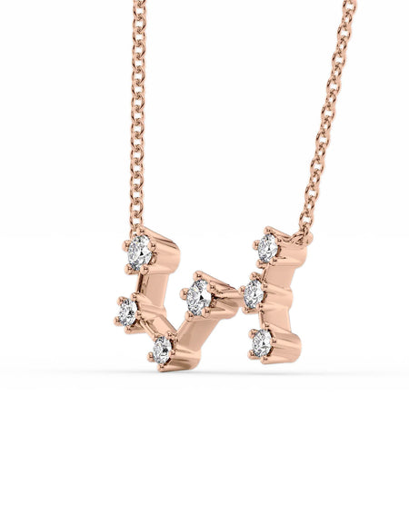 14k Rose Gold Scorpio Zodiac Constellation Pendant