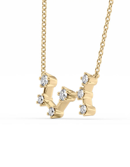 14k Yellow Gold Scorpio Zodiac Constellation Pendant