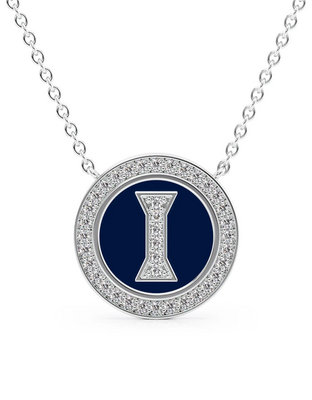 Initial Diamond Disk Pendant