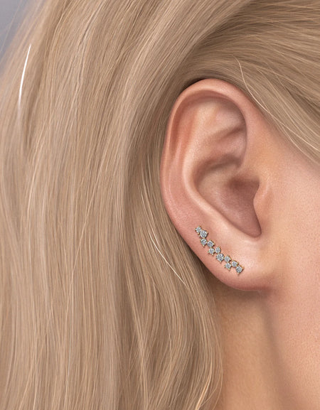 14k Yellow Gold Scattered Climbers