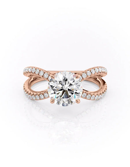 The Zoey Round Rose Gold 14k, The Zoey Round Rose Gold 18k