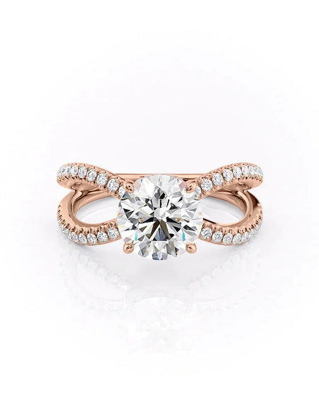 The Zoey Round Rose Gold 14k, The Zoey Round Rose Gold 18k