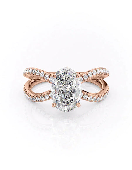 The Zoey Oval Rose Gold 14k, The Zoey Oval Rose Gold 18k