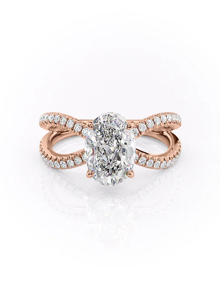 The Zoey Oval Rose Gold 14k, The Zoey Oval Rose Gold 18k