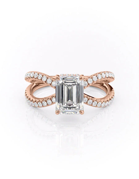 The Zoey Emerald Rose Gold 14k, The Zoey Emerald Rose Gold 18k