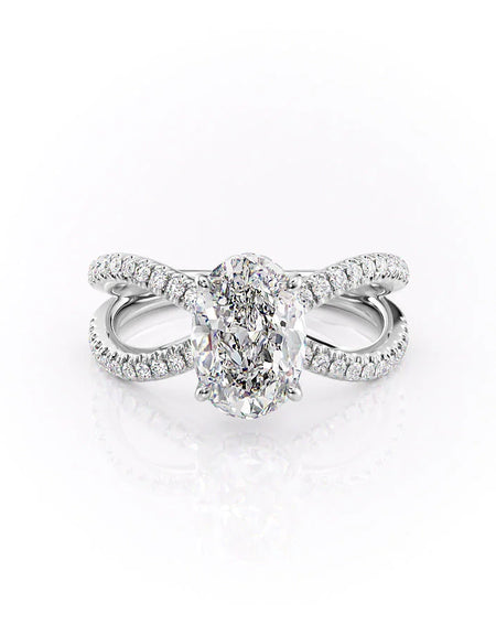 The Zoey Oval White Gold 14k, The Zoey Oval White Gold 18k