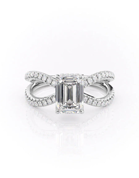 The Zoey Emerald White Gold 14k, The Zoey Emerald White Gold 18k