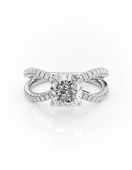 The Zoey Cushion White Gold 14k, The Zoey Cushion White Gold 18k