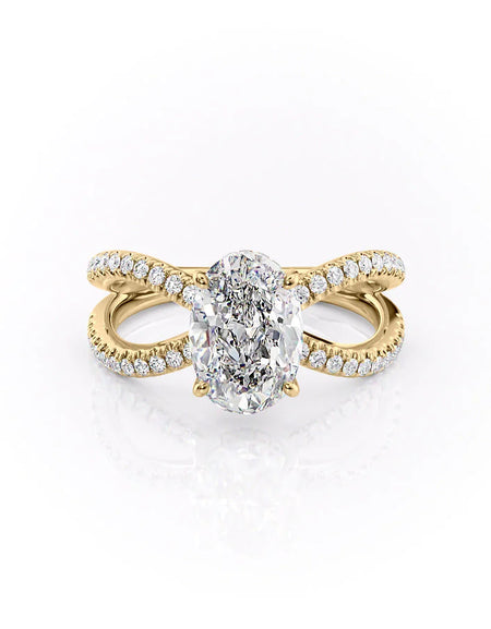 The Zoey Oval Yellow Gold 14k, The Zoey Oval Yellow Gold 18k