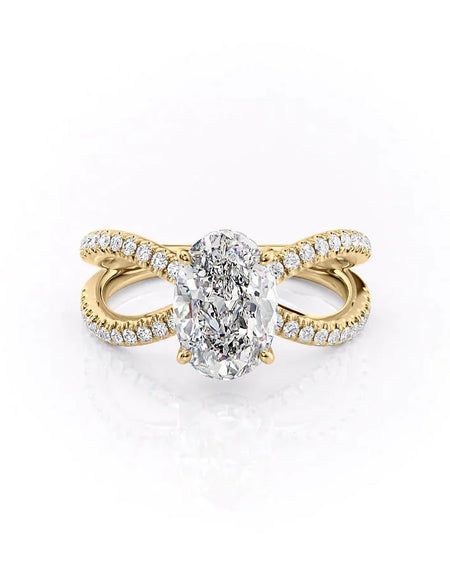 The Zoey Oval Yellow Gold 14k, The Zoey Oval Yellow Gold 18k