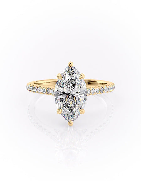 The Pave Natalie 2ct YG MQ