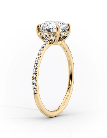Round Yellow Gold 14K The Pave Maia, Round Yellow Gold 18K The Pave Maia