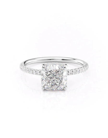 Cushion White Gold 14K The Low Profile Kamellie, Cushion White Gold 18K The Low Profile Kamellie