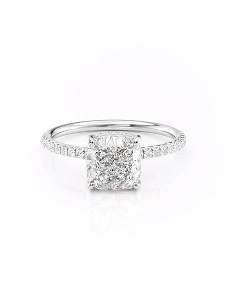 Cushion White Gold 14K The Low Profile Kamellie, Cushion White Gold 18K The Low Profile Kamellie