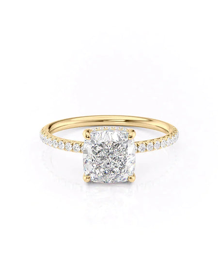 Cushion Yellow Gold 14K The Low Profile Kamellie, Cushion Yellow Gold 18K The Low Profile Kamellie