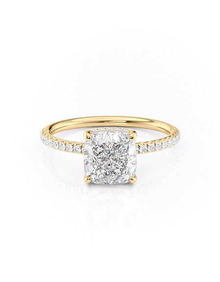 Cushion Yellow Gold 14K The Low Profile Kamellie, Cushion Yellow Gold 18K The Low Profile Kamellie