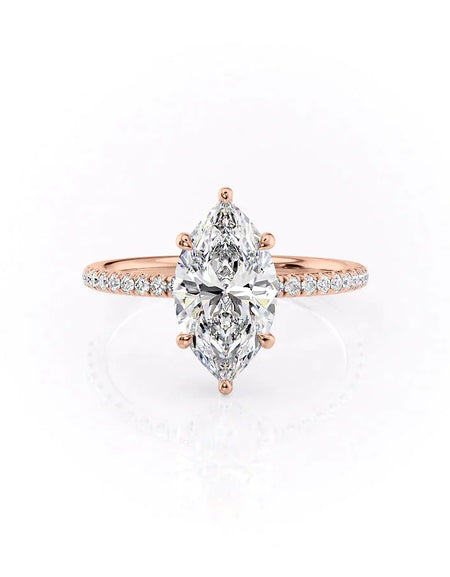 Marquise Rose Gold 14K The Low Profile Kamellie, Marquise Rose Gold 18K The Low Profile Kamellie