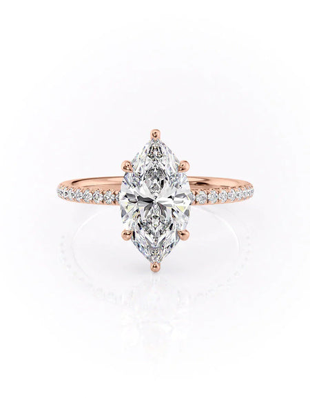 Marquise Rose Gold 14K The Low Profile Kamellie, Marquise Rose Gold 18K The Low Profile Kamellie