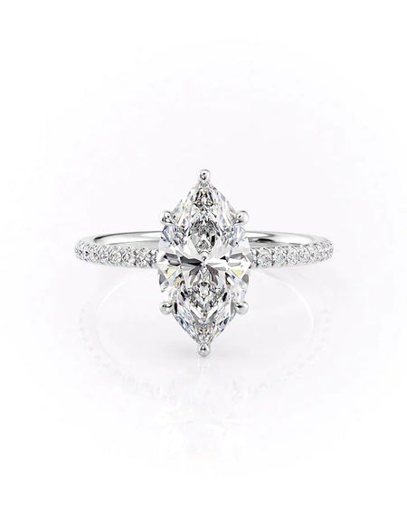 Marquise White Gold 14K The Low Profile Kamellie, Marquise White Gold 18K The Low Profile Kamellie