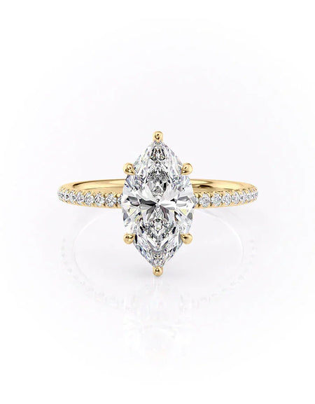 Marquise Yellow Gold 14K The Low Profile Kamellie, Marquise Yellow Gold 18K The Low Profile Kamellie