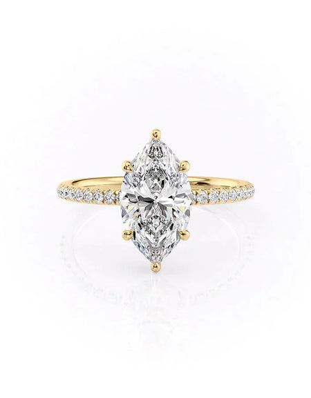 Marquise Yellow Gold 14K The Low Profile Kamellie, Marquise Yellow Gold 18K The Low Profile Kamellie
