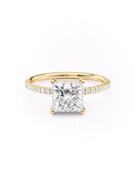 Princess Yellow Gold 14K The Low Profile Kamellie, Princess Yellow Gold 18K The Low Profile Kamellie